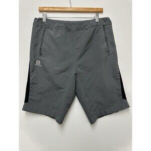 Salomon Advanced Skin Active Dry Shorts Men's Size Large Gray Hiking Running